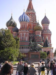 The famous St. Basil's Cathedral.
